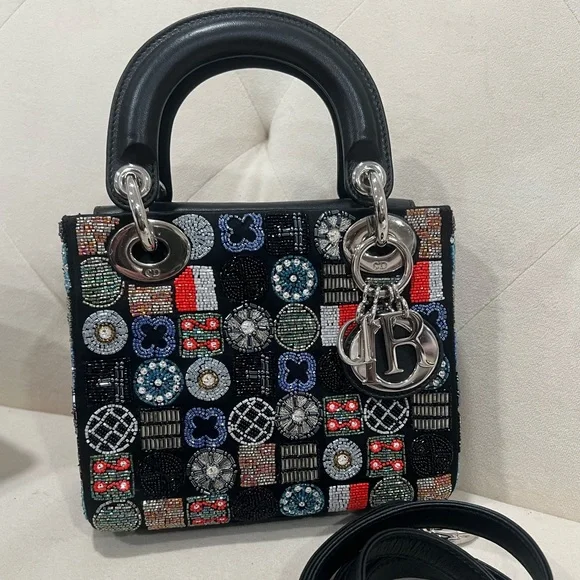 🔥🔥Christian Dior Beaded Lady Dior Bag - Picture 1 of 8